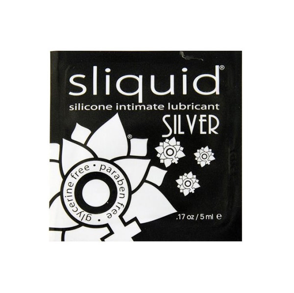 Sliquid Lubricants Sliquid Silver Silicone Lubricant [Foil Pack] 0.17 oz /5 ml