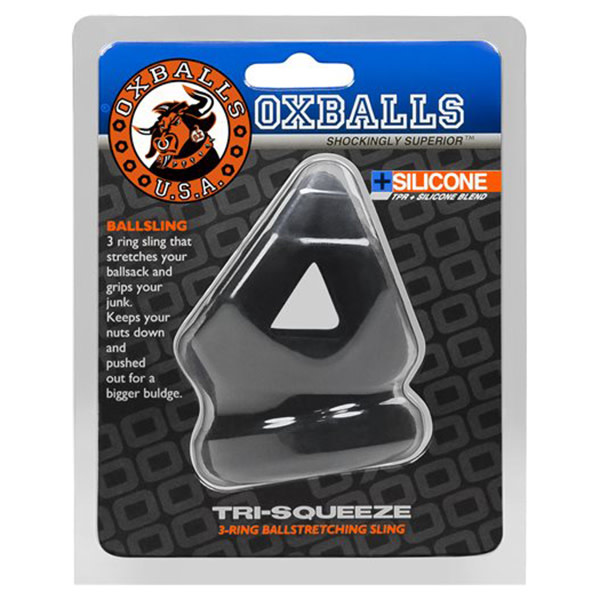 Oxballs U.S.A. Oxballs: Tri-Squeeze Ballsling (Black Ice)