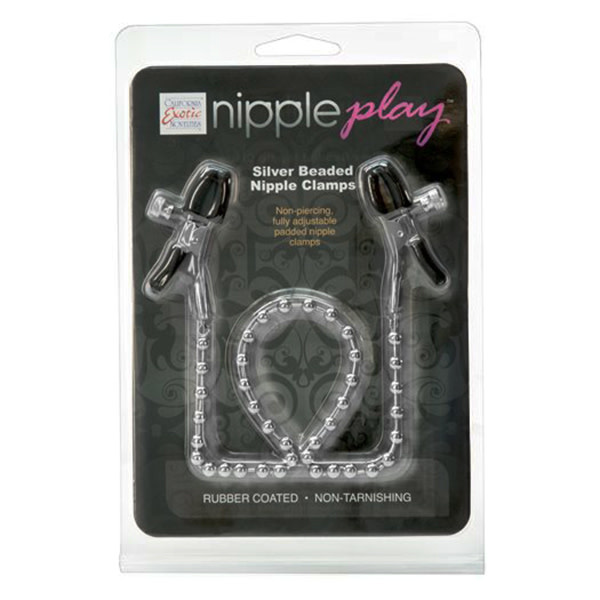 Cal Exotics Silver Beaded Nipple Clamps
