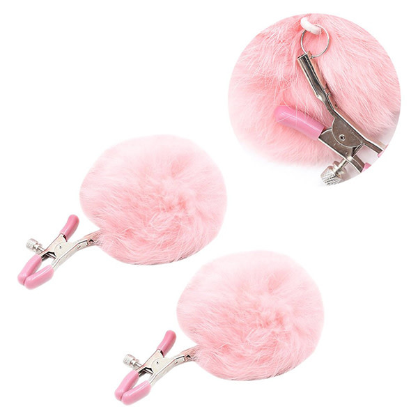 Premium Products Premium Furry Ball Nipple Clamps