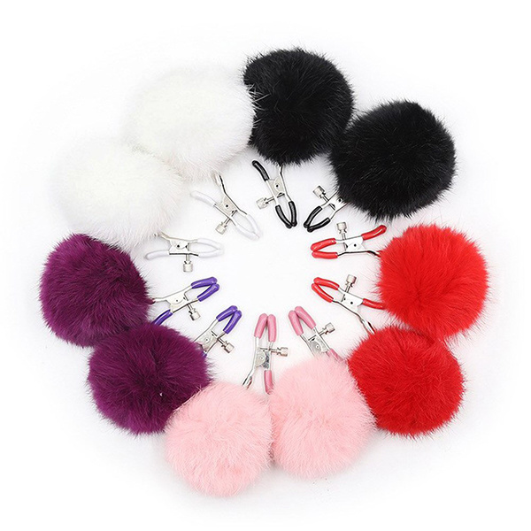Premium Products Premium Furry Ball Nipple Clamps