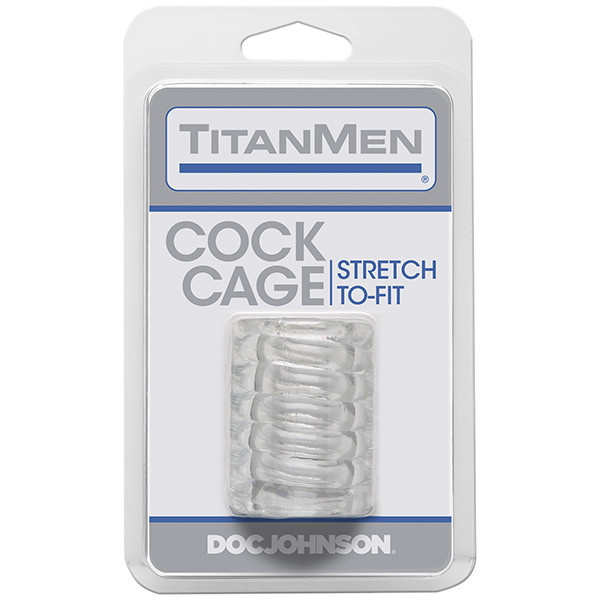 Doc Johnson Toys TitanMen Tools Cock Cage (Clear)