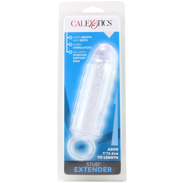 Cal Exotics Stud Extender with Support Ring (Clear)