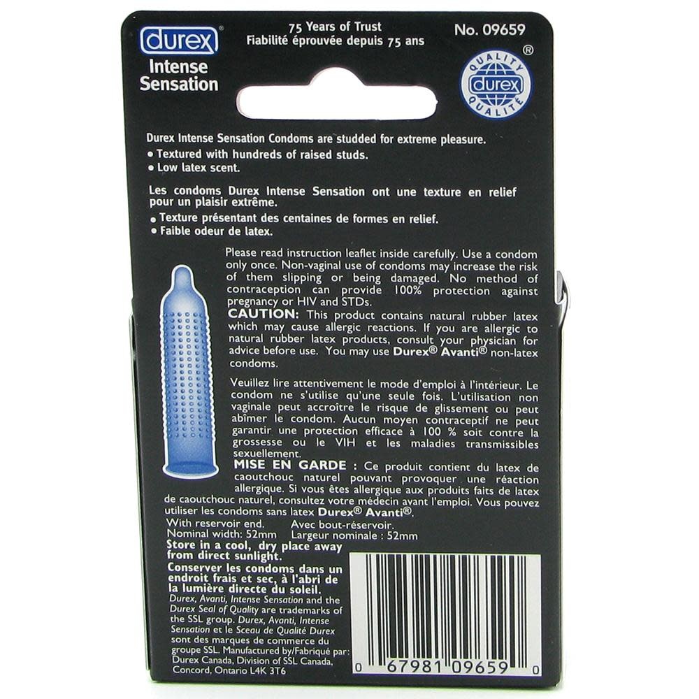 Durex Condoms Durex Intense Sensation Condoms 3 Pack