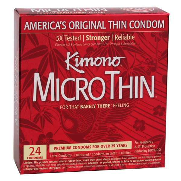 Kimono Condoms Kimono MicroThin Condoms 24 Pack