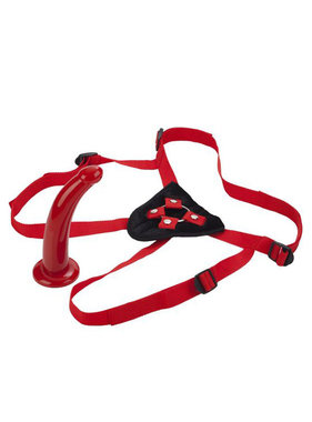 Cal Exotics Red Rider Strap-On Set