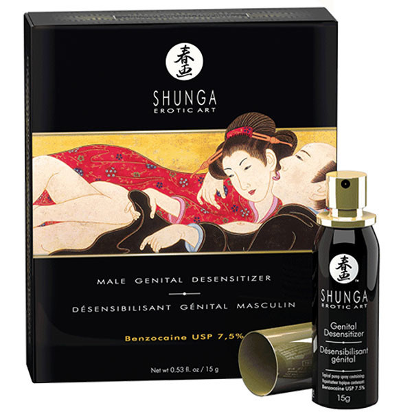Shunga Shunga Male Genital Desensitizer Spray 0.53 oz (15 g) (Benzocaine 7.5%)