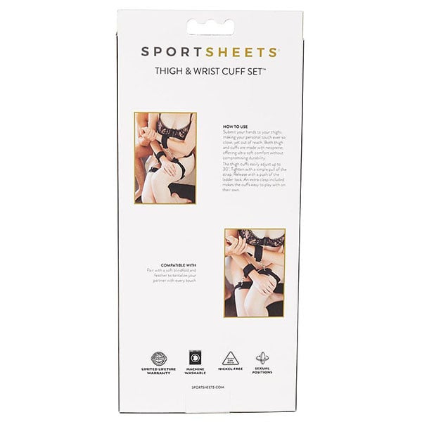 Sportsheets Thigh and Wrist Cuffs Set