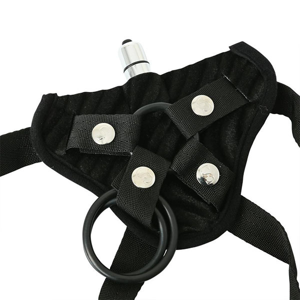 Sportsheets Vibrating Black Corsette Strap-On Harness