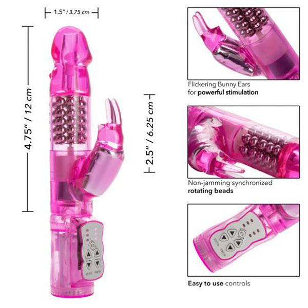 Cal Exotics Waterproof Jack Rabbit Vibe (Pink)