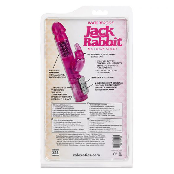 Cal Exotics Waterproof Jack Rabbit Vibe (Pink)