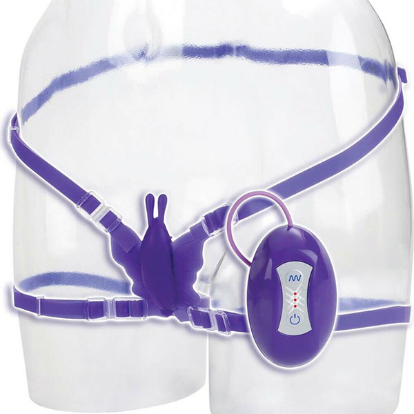 Cal Exotics Love Rider Butterfly Bliss Wearable Vibe (Purple)