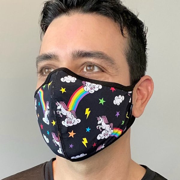 Andrew Christian Menswear Rainbow Unicorn Glam Mask