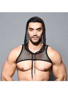 Andrew Christian Menswear Slick Mesh Hoodie Harness