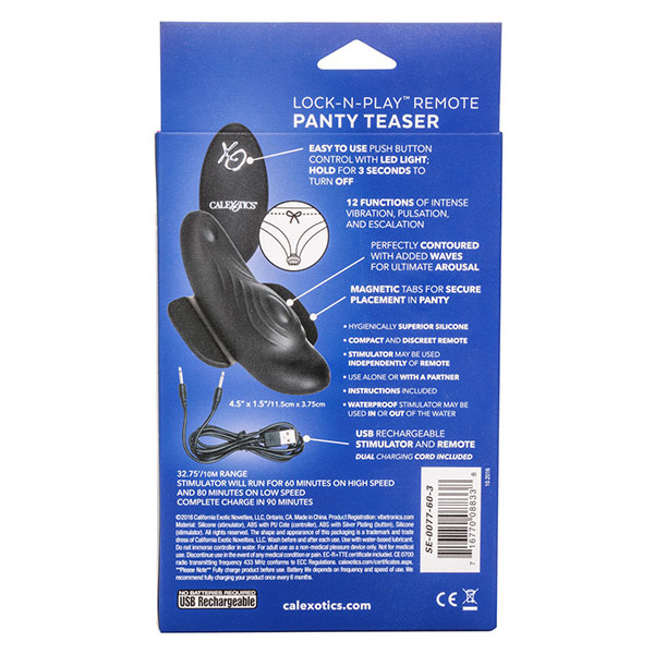 Cal Exotics Lock-N-Play Remote Panty Teaser Vibe