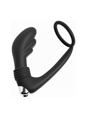 XR Brands Prostatic Play Nova Silicone Cock Ring & Prostate Vibe