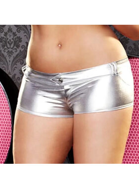 X-Gen Products Silver Twerk It Booty Short (Plus Size)