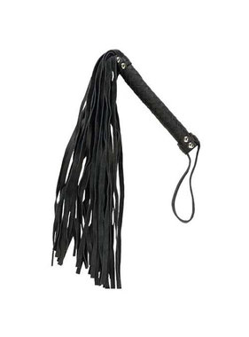 BMS Enterprises Punishment Black Whip with Black Handle