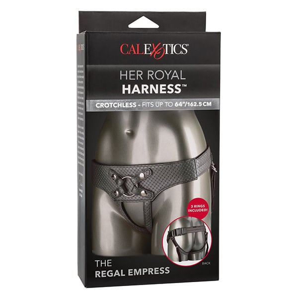 Cal Exotics Her Royal Harness: The Regal Empress (Pewter)