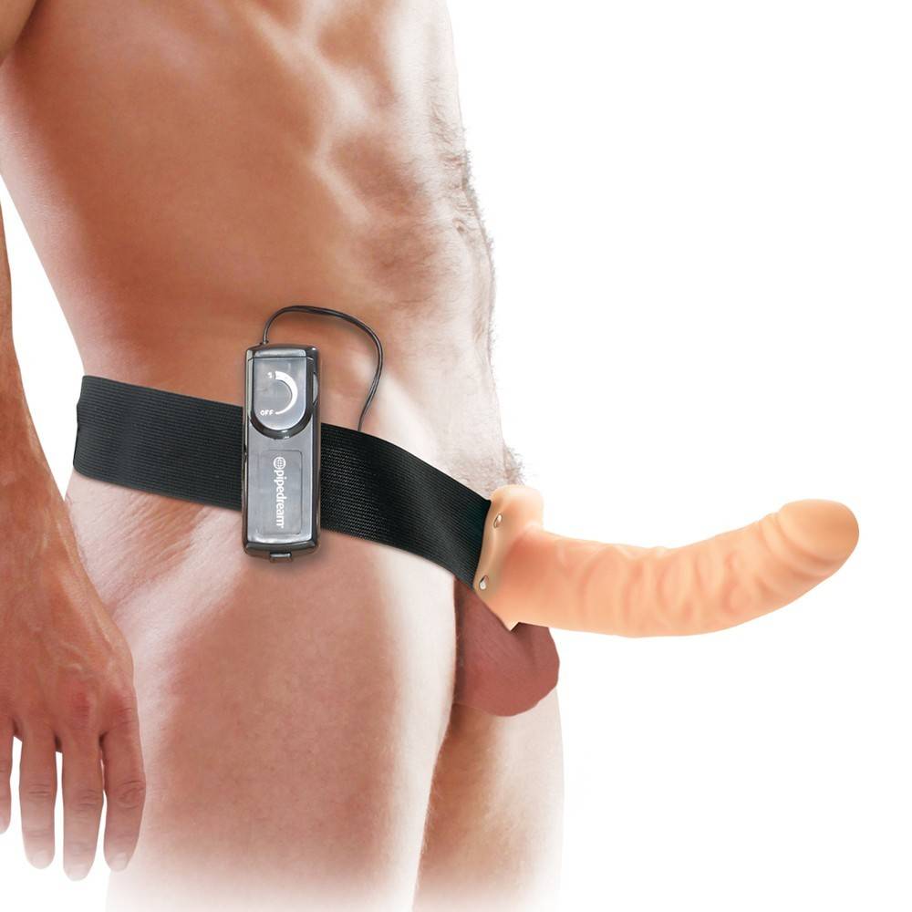 Pipedream Products Fetish Fantasy 8" Vibrating Hollow Strap-On