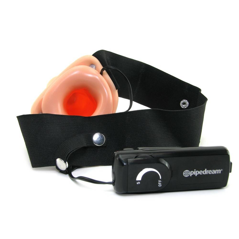 Pipedream Products Fetish Fantasy 8" Vibrating Hollow Strap-On