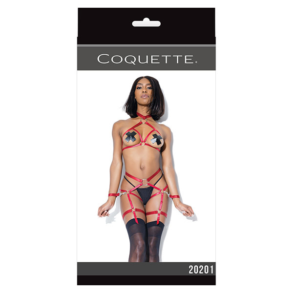 Coquette International Lingerie Impulse Control Harness Set w/ Restraints