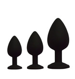 Premium Products Black Silicone Princess Plug (Assorted Colours)