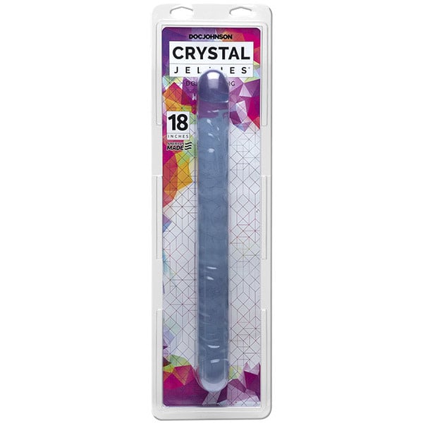 Doc Johnson Toys Crystal Jellies 18" Double Dong (Clear)