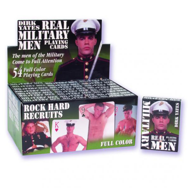 Real Military Men Playing Cards