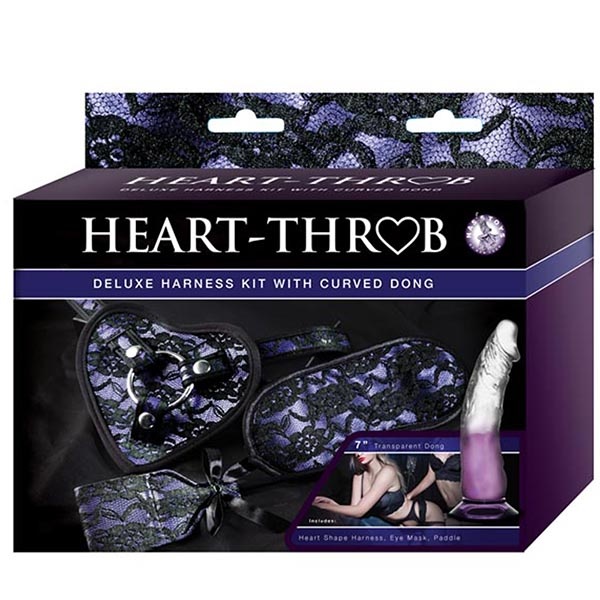 Nasstoys Heart-Throb Deluxe Harness Kit & Curved Dildo