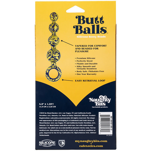 Cal Exotics Naughty Bits Butt Balls Silicone Booty Beads