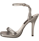 Pleaser USA HONEY-25 Single Sole Mid Heel (Silver)