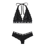 Fantasy Lingerie Vibes Not Your Bitch Bralette & Cheeky Panty