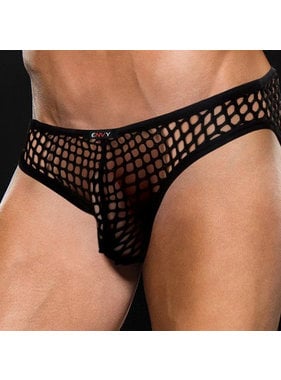 Baci Lingerie Black Modern Fishnet Bikini