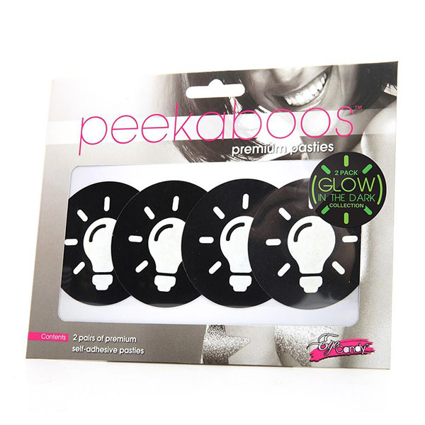 X-Gen Products Glow in the Dark Light Bulb Nipple Pasties