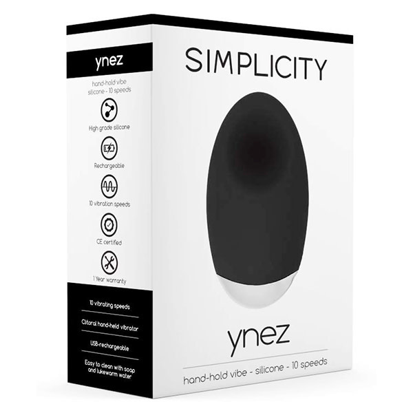 Shots America Toys Simplicity Ynez Hand-Hold Vibe (Black)