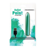 BMS Enterprises Bullet Point Rechargeable Bullet Vibrator (Teal)