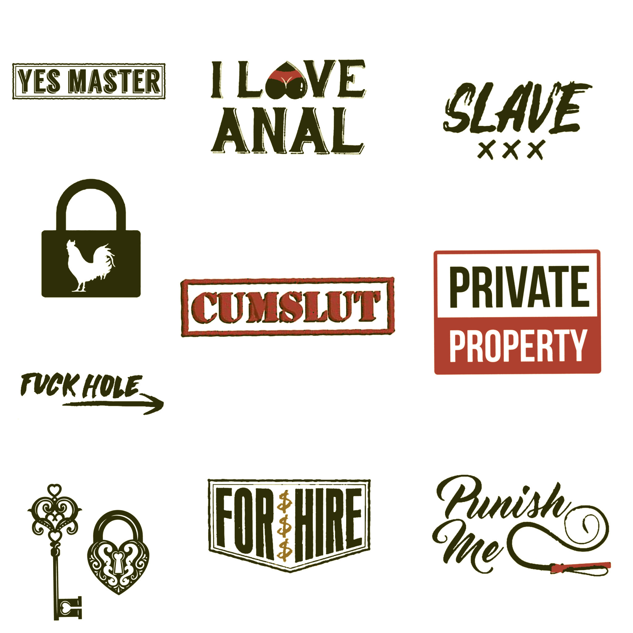 Premium Products Naughty Temporary Tattoos