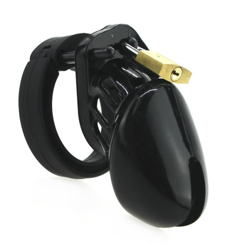 CB-6000S Style Plastic Chastity Cage (Black)