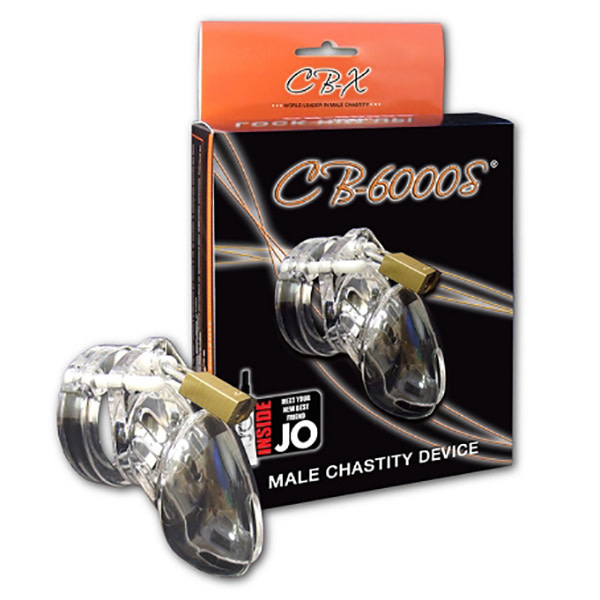 CB-6000S Style Plastic Chastity Cage (Clear)