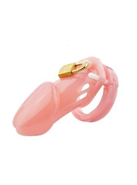 CB-6000 Style Plastic Chastity Cage (Pink)