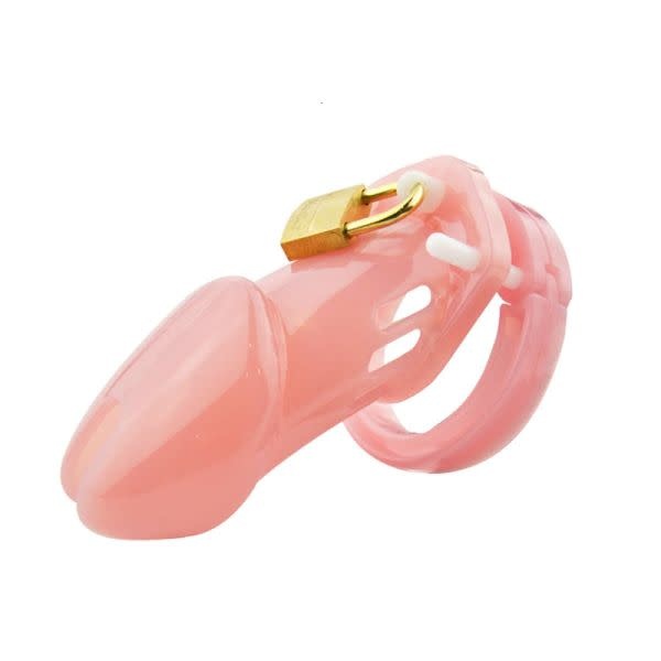 CB-6000 Style Plastic Chastity Cage (Pink)