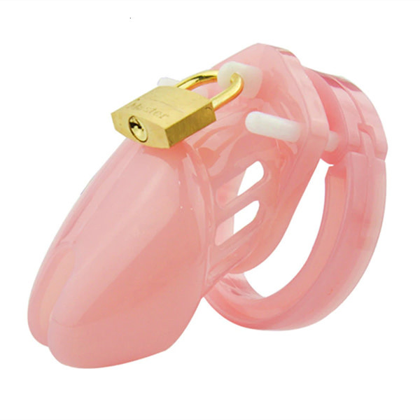 CB-6000S Style Plastic Chastity Cage (Pink)