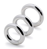Premium Products Magnetic Closure Metal Cock Rings (Single)