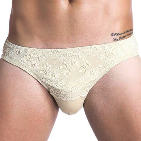 Premium Products Camel Toe Lacey Gaff Panty (Beige)