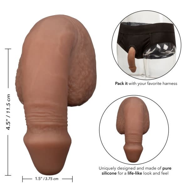 Cal Exotics Packer Gear 5″ Silicone Packing Penis (Brown)