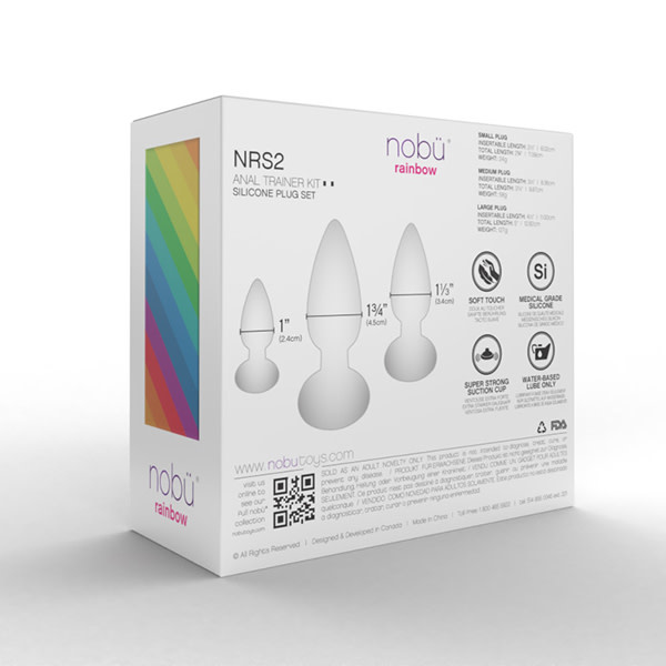 Nobü Toys Nobü Rainbow Silicone Plug Set (Cosmic)