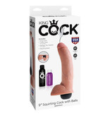 Pipedream Products King Cock 9" Squirting Cock with Balls (Light Flesh)