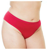 Coquette International Lingerie Stretch Knit Panty with Center Back Slashes (Red)