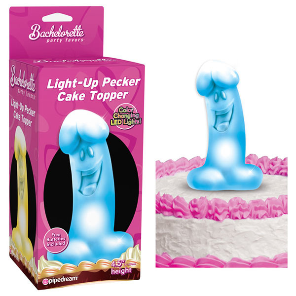 Pipedream Products Bachelorette Party Light-Up Pecker Cake Topper